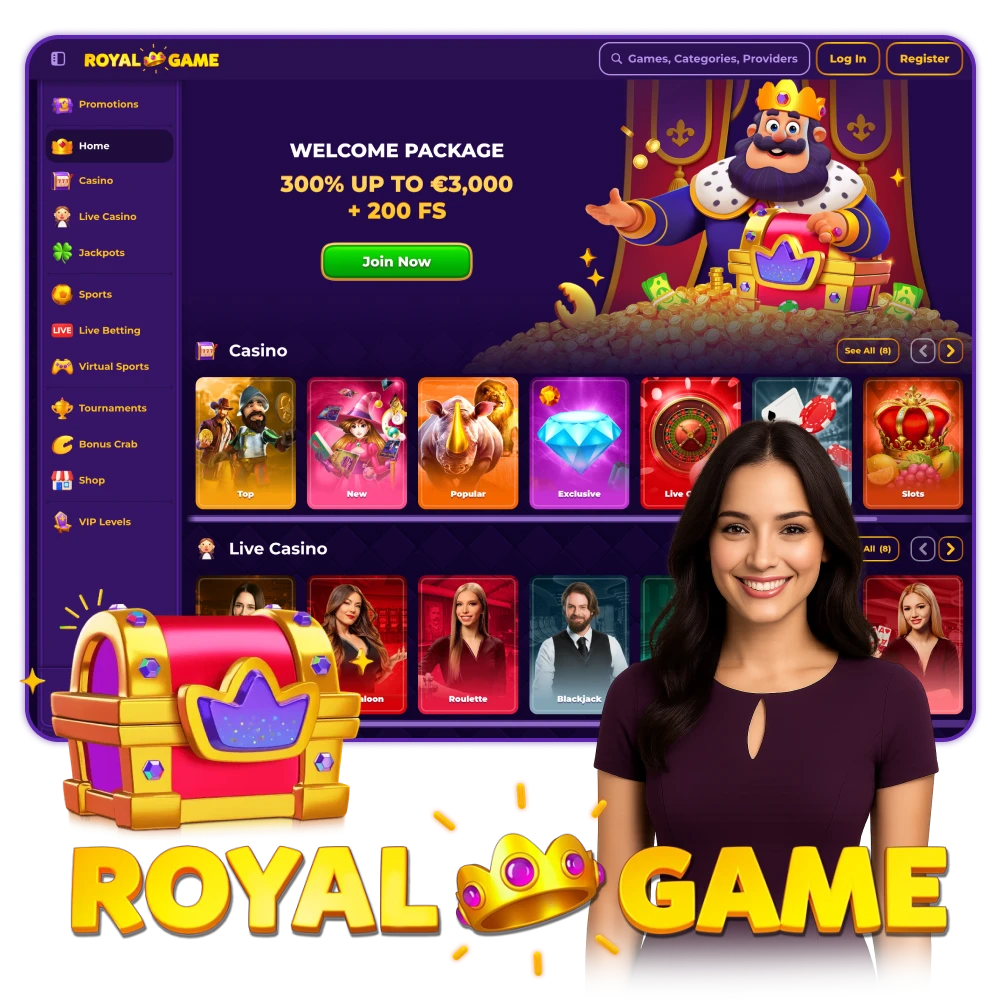 Try your luck now at Royalgame online.